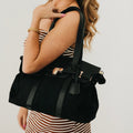 Cadence Canvas and Vegan Leather Tote