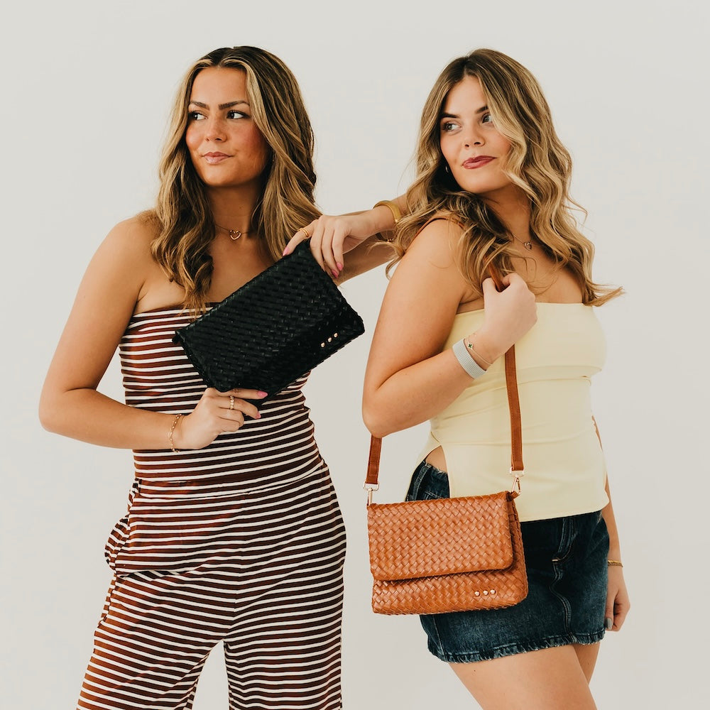Wrenlee Woven Flap Crossbody
