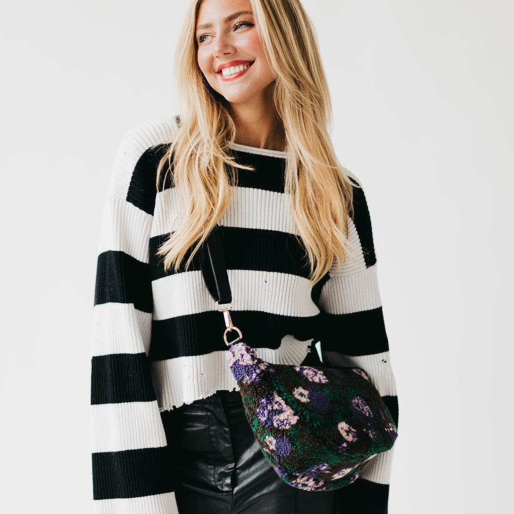 Shirley Sherpa Crossbody Bag - LIVE SALE OPEN BAG